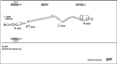 Układ wydechowy WALKER REK031554B