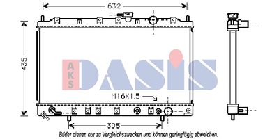 AKS DASIS 140042N Радиатор охлаждения двигателя AKS DASIS для MITSUBISHI SPACE