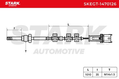 датчик, температура на изгорелите газове STARK SKEGT-1470126