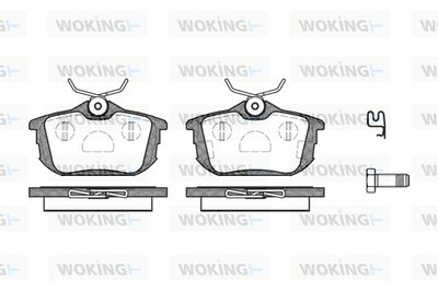 Комплект тормозных колодок, дисковый тормоз WOKING P7053.02 для HAIMA (FAW) M3