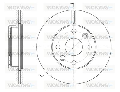 WOKING D61116.10 Тормозные диски WOKING для KIA RIO