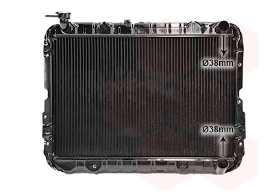 Радиатор, охлаждение двигателя VAN WEZEL 53002217 для TOYOTA LAND CRUISER