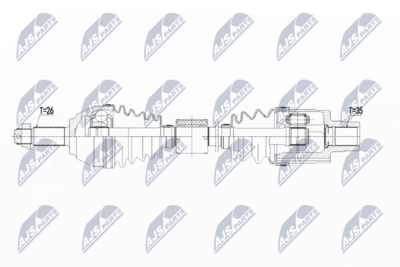 Wał napędowy NTY NPW-BM-123