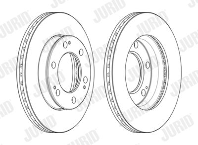 JURID 563148JC Тормозные диски для SSANGYONG REXTON