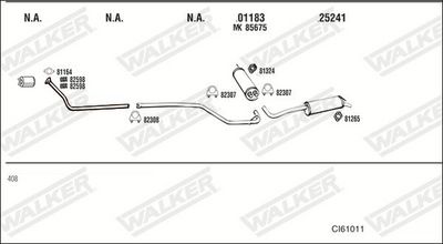 Изпускателна система WALKER CI61011