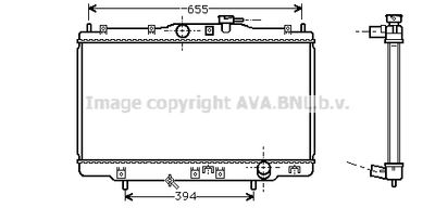 Радиатор, охлаждение двигателя AVA QUALITY COOLING HD2176 для HONDA ACCORD