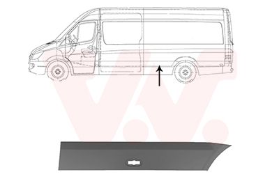 Ozdobná / ochranná lišta, boční stěna VAN WEZEL 5862427