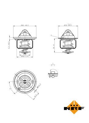 Thermostat, coolant 725178