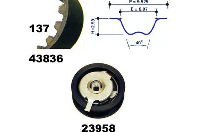 SET CUREA DE DISTRIBUTIE MAPCO 23837