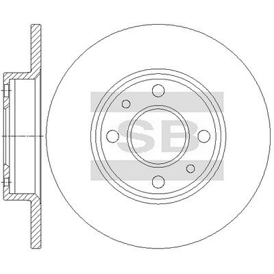 спирачен диск Hi-Q SD5341