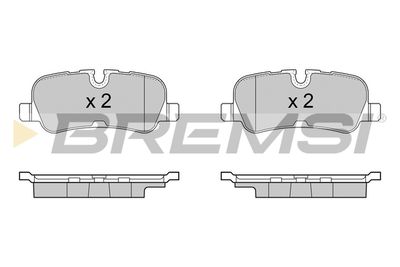 Комплект тормозных колодок, дисковый тормоз BREMSI BP3417 для MERCEDES-BENZ PULLMANN