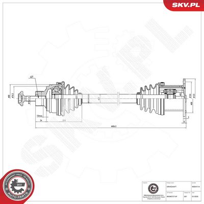 Hnací hřídel ESEN SKV 40SKV114