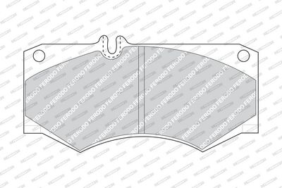 BREMSBELAGSATZ SCHEIBENBREMSE FERODO FVR239 1
