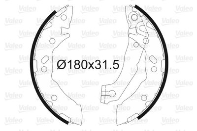 Комплект тормозных колодок VALEO 562776 для HYUNDAI ACCENT