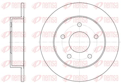 REMSA 6574.00 Тормозные диски для NISSAN MAXIMA (Ниссан Маxима)