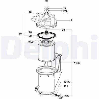 Filtr paliwa DELPHI 6350080