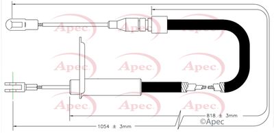 APEC Cable Pull, parking brake CAB1583