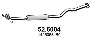 Средний глушитель выхлопных газов ASSO 52.6004 для SUZUKI SWIFT