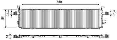 RADIATOR RACIRE MOTOR VALEO 701697