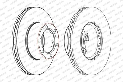 BREMSSCHEIBE FERODO DDF172 1