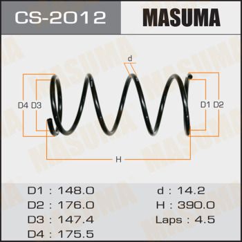 Пружина ходовой части MASUMA CS-2012 для NISSAN CEFIRO