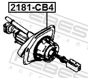 Master Cylinder, clutch 2181-CB4