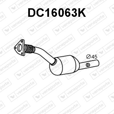 Катализатор VENEPORTE DC16063K для RENAULT DUSTER