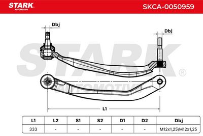 носач, окачване на колелата STARK SKCA-0050959