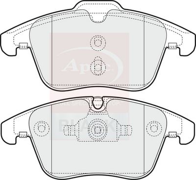 APEC Brake Pad Set, disc brake PAD1602B