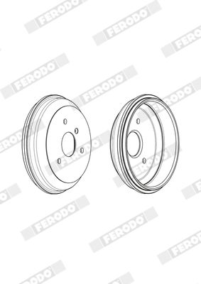 BREMSTROMMEL FERODO FDR329263 4