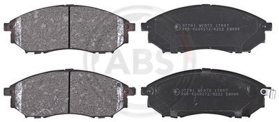 Zestaw klocków hamulcowych, hamulce tarczowe A.B.S. 37791