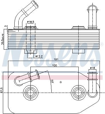 Oil Cooler, automatic transmission 90667