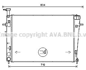 Радиатор, охлаждение двигателя AVA QUALITY COOLING HY2387 для HYUNDAI TUCSON