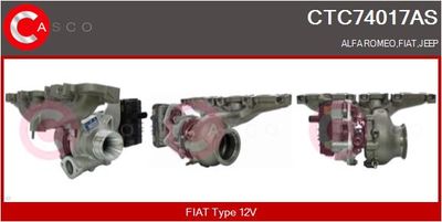 CASCO CTC74017AS Турбина  для FIAT 500L (Фиат 500л)