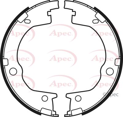 Brake Shoe Set, parking brake APEC SHU746