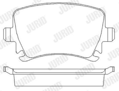 BREMSBELAGSATZ SCHEIBENBREMSE JURID 573158JC 1