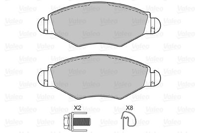 Brake Pad Set, disc brake 598461