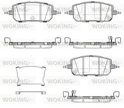 Комплект тормозных колодок, дисковый тормоз WOKING P18603.02 для MAZDA MX-30