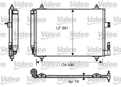 VALEO Condensor, airconditioning (817824)
