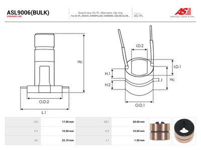 slipering, generator AUTOSTARTER ASL9006(BULK)