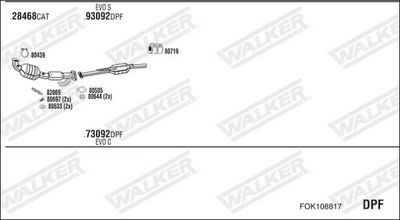 SISTEM DE ESAPAMENT WALKER FOK108817
