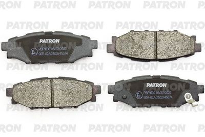 Комплект тормозных колодок, дисковый тормоз PATRON PBP1630 для SUBARU FORESTER