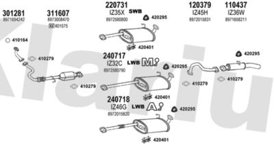 Układ wydechowy KLARIUS 290027E