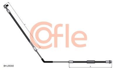 COFLE 92.BH.LR030 Тормозной шланг  для LAND ROVER RANGE ROVER III (L322) 4.4 4x4