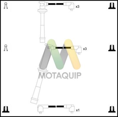 Комплект проводов зажигания MOTAQUIP LDRL1673 для MAZDA XEDOS