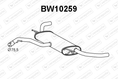 Глушитель выхлопных газов конечный VENEPORTE BW10259 для BMW X5