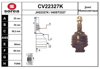 GELENKSATZ ANTRIEBSWELLE