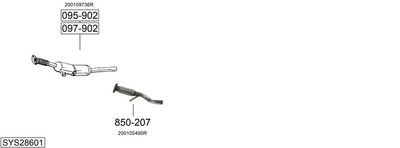 SISTEM DE ESAPAMENT BOSAL SYS28601