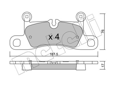 SET PLACUTE FRANA FRANA DISC METELLI 2209580