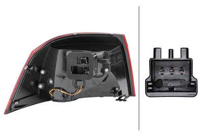 Achterlicht Rechts (extern, LED/WY21W) past: VW GOLF VI Cabriolet 10.08-11.13